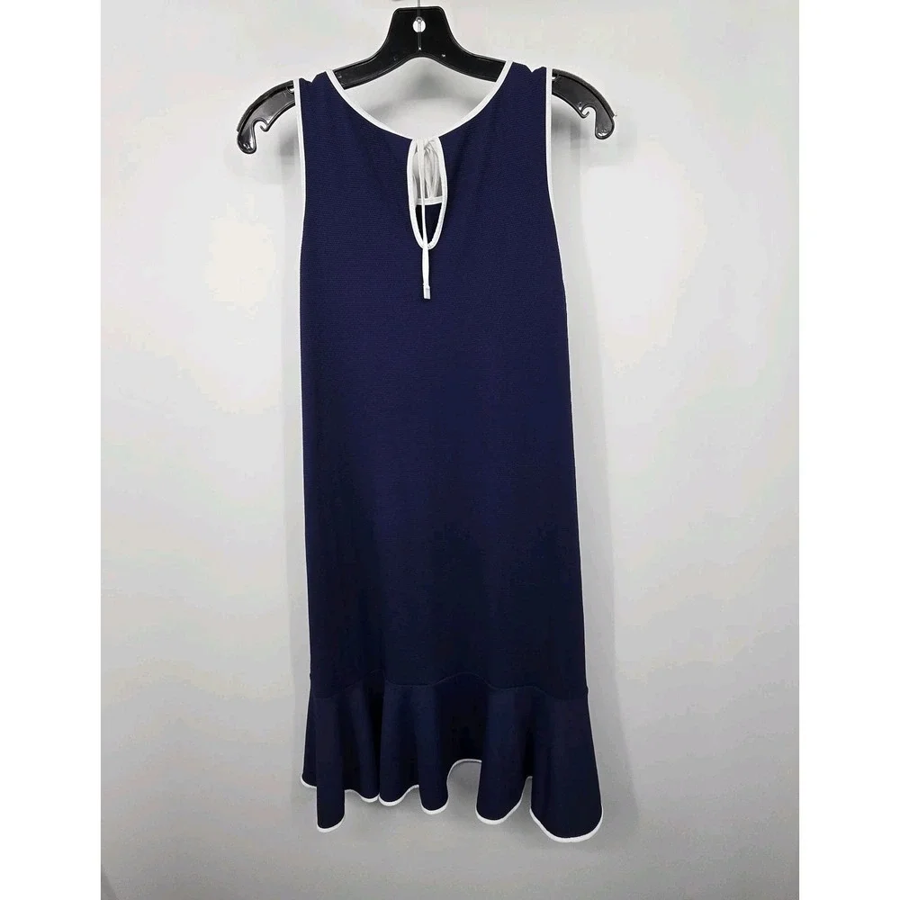 Tommy Bahama Island Cays Cabana flounce Dress Women's XL Navy Beach Coverup EUC